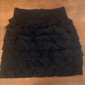 New Black tiered/ruffle skirt